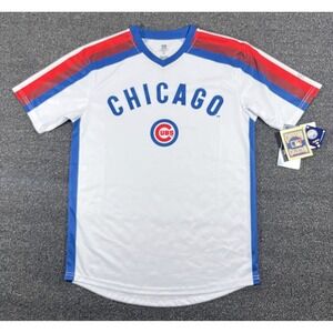 Chicago Cubs Cooperstown Collection Baseball Jersey‎ White Blue Red Mens M